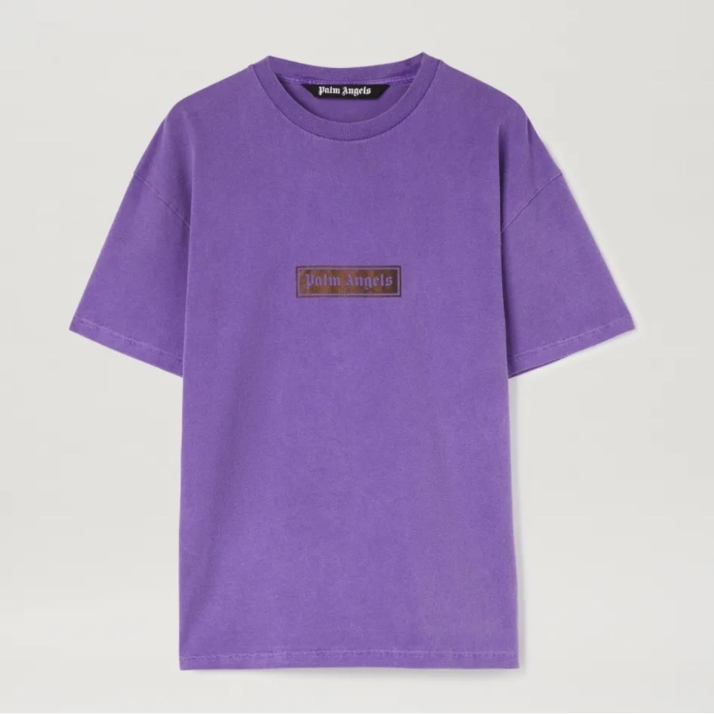 NWT Palm Angels Garment Dye Box logo tee